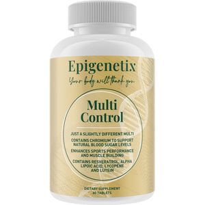 Epigenetix - Multi Control - 60 premium tabletten - Essentieel als basis, een breed multi complex, complete ondersteuning bij vermoeidheid, stress, lage weerstand en celveroudering