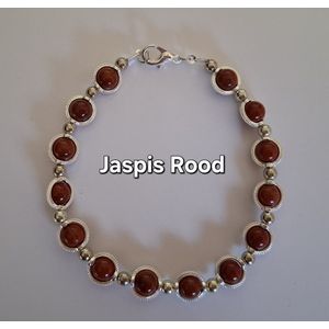 Jaspis Rood"" Armband