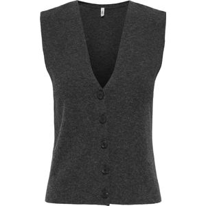 Only - Onlbillie Sl Vest Cc Knt - Gilet - Dark Grey Melange