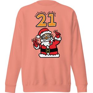 Crazy Santa 21 Bitcoin Trui - Foute Kerst Trui - Kerst - Xmas - Roze - Size S - Unisex | Bitcoin cadeau| Crypto cadeau| Bitcoin Trui| Crypto Trui| Kerst Trui| Kerst Cadeau| Foute Trui| Bitcoin Merch| Crypto Merch| Bitcoin Kleding| Crypto Kleding