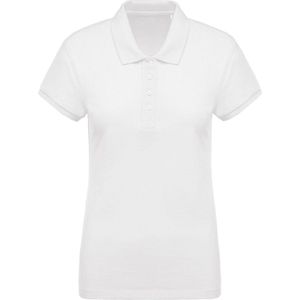 Kariban Dames/dames Organic Pique Polo Shirt (Wit)