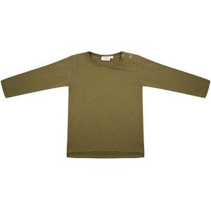 Little Indians Longsleeve Olive - T-shirt - Lange Mouwen - Groen - Unisex - Maat: 8 Y