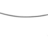 The Jewelry Collection Ketting Omega Rond 1,5 mm - Zilver