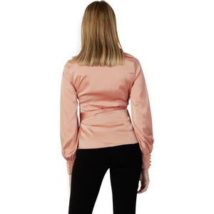 Guess Ls Lovisa Wrap Top Dames - Jurken - Kleedje - Roze - Maat S