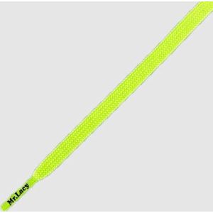 Mr. Lacy - Schoenveters - Veters - Runnies - Plat - Neon Lime Green - veterlengte120 cm