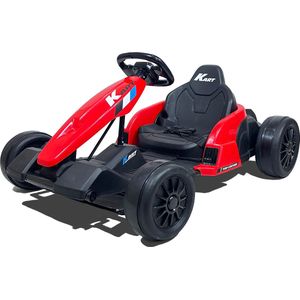 Kars Toys - Elektrische Drift Kart Deluxe - Rood - GoKart - Drift Trike - 24V Accu