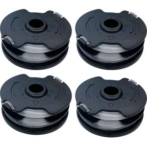Spoel van draadtrimmer vervangingsdraad TLP-01 geschikt voor Parkside Lidl bosmaaier PRTA 20-Li A1 B2 C3 PRT 550 A1 A3 Ø 1,65 mm lengte 2x4 m - Set van 4 spoelen