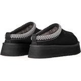 Ugg - Tazz II - Pantoffel - Zwart - Wol - Gezellige Zwarte Pantoffel met Plateauzool