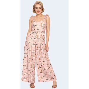 Voodoo Vixen - Sail Away Jumpsuit - L - Roze