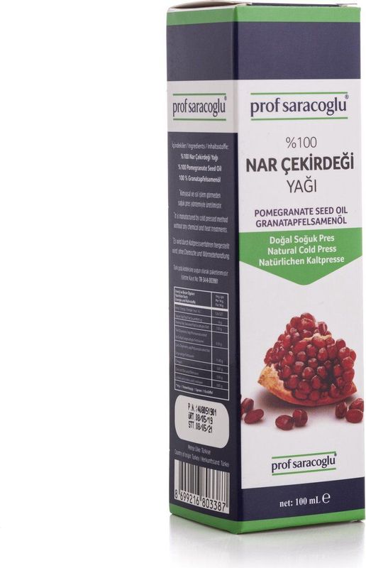 Prof Saracoglu - Granaatappelpitolie - 100 ml - Koudgeperst - 100% Natuurlijk