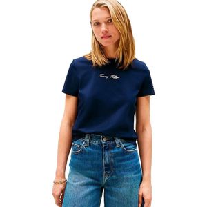 Tommy Hilfiger - WW0WW47460 - T-shirt - Wit - Katoen - Korte Mouwen