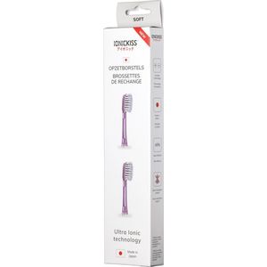 Ionickiss opzetborstels breed soft roze 2 stuks