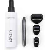 LAYZIN - Dermaroller Set - Gezicht - Inclusief 3 Rollerkoppen en Cleansing Spray - Professionele Dermarollers