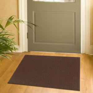 Donkerbruine Vloerkleed met Antislip Rug - Comfort en Veiligheid in Elk Huis