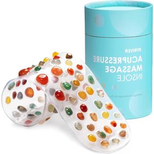 Massageapparaat voor plantaire fasciitis - Acupressuur voetmassage inlegzool - Voetmassage schoenzool - Reflexzone-massagemat - Ontspanningscadeau voor mama en papa (maat 42-43) Voetmassage