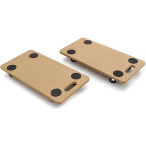 HBM - Transportdolly - 200 kg - 2 Stuks - Laadvlak 560 x 290 mm - Antislipmatten