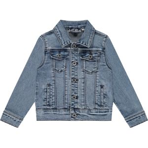 Stains and Stories boys jeans jacket Jongens Jas - mid blue denim - Maat 116