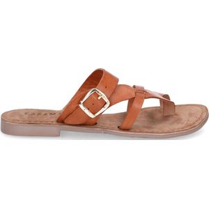 Lazamani - ZLN 0423 - Slippers - Bruin - Natuurlijk Leer