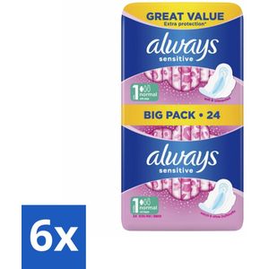 Always - Maandverband - Normal - 24 Maandverband - Voordeelverpakking - 6 stuks