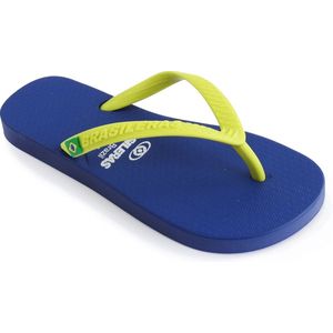 Brasileras Slippers Kinderen- Blauw Geel- 27/28
