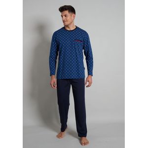 Blauwe pyjama voor heren van Götzburg - Blauw - Maat - 54