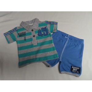 Dirkje - Kledingset ,- Polo streep + short - Recovery unit 45 - 3 maand 62