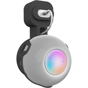 Ruimtebesparende Wandhouder voor HomePod Mini met Kabelmanagement - Elegant Zwart
