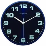 Nextime wandklok Dash - Kleur - Blauw