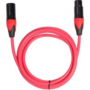 XRL man-vrouw microfoon mixer audiokabel, lengte: 5m (rood)