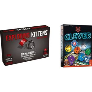 Spellenbundel - Kaartspel - 2 stuks - Exploding Kittens NSFW (18+) & Clever