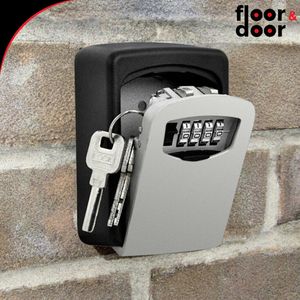 Sleutelkluis - Sleutelkastje voor binnen en buiten met cijfercombinatie, handig en gemakkelijk - inclusief montageset - Waterdicht en roestvrij, veilig sleutels bewaren - Door Key Box , by Floor&Door