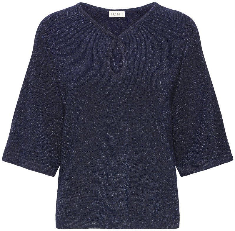 ICHI - IHCODY - Trui - Donkerblauw - Gebreide Truien