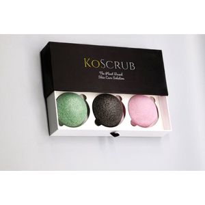 Koscrub Konjac Spons Natural Sponge - huidverzorging - probleemhuid - huid spons - droge huid -beschadigde huid