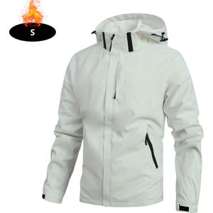 Nivard Windjas Heren - Parka - Lente & Herfst - Jas - Volwassen - Windjack - Windbreaker - Outdoor - Ivoorwit - S