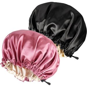 Satijnen slaapmuts 2 stuks - Dubbelzijdige verstelbare muts voor comfortabele nachtrust