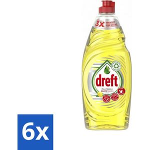 Dreft Platinum Quickwash - Vloeibaar Afwasmiddel - Citroen- 625 ml - Voordeelverpakking - 6 stuks