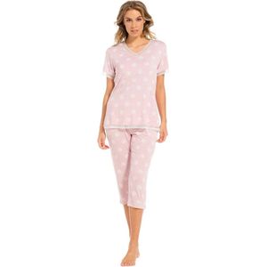 Pastunette pyjama dames - roze met print - 25241-302-2/210 - maat 42