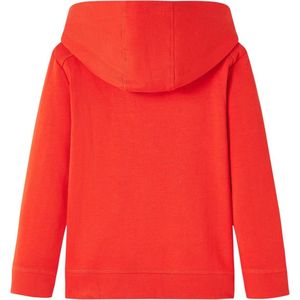 Kindertrui met capuchon - Leeuw - Rood - Maat 116