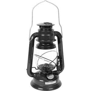 Hofftech Stormlantaarn 30 cm - Zwart - olielamp petroleumlamp stormlamp olie lamp (excl. lampolie)