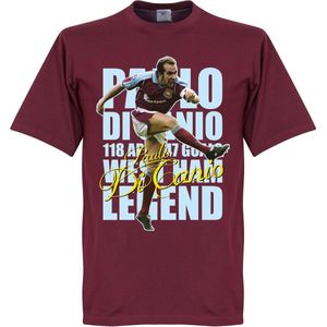 Di Canio Legend T-Shirt - Bordeaux Rood - S