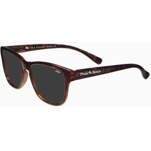 Polar Specs® Polariserende Zonnebril Wave Classic PS9011 – Tortoise Bruin – Polarized Black Extra Dark Cat.4 – Small – Unisex