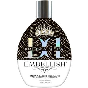 Brown Sugar Double Dark EMBELLISH Zonnebankcreme - met DHA - 600X Coud Bronzers - 400 ML