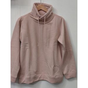 Blue Seven dames trui - 237195 - roze - opstaande kraag - maat 42