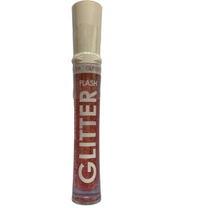 Leticia Well - Glitter Lipgloss - rosé/doorzichtig met zilver glitters - nummer 35 - 1 kunststof flesje met applicator en 6 ml. inhoud