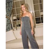 Freebird - Top Gesile - Dames Blousetop - Lurex - Pinstripe