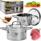 KARL HAUSMANN - Kookpan - Roestvrijstaal - 6,1 l - Ø 24 cm - Geschikt voor Inductie