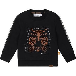 Dirkje Sweater met Printopdruk Antraciet