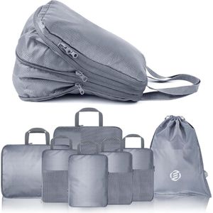 Equivera Backpack Organizer - Packing Cubes - Koffer Organizer Set - Voor Koffers en Tasssen - Bagage en Backpack