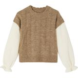 Vertbaudet 2-in-1 trui met mouwen in katoenen gaas voor meisjes