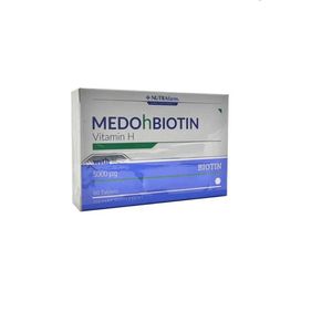 Dermoskin MEDOhBIOTIN - 5 mg 60 tabletten Vitamine voor het versterken van haar - huid en nagels - Biotine voedingssupplement